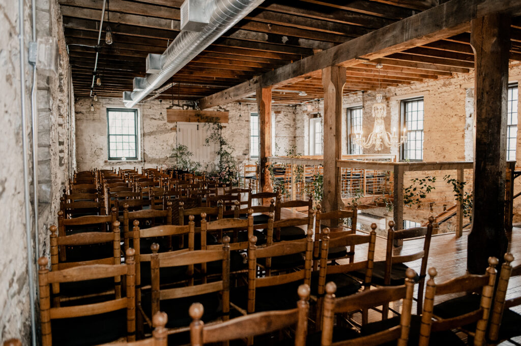 intimate indoor ceremony space at the Sinclair of Skaneateles.